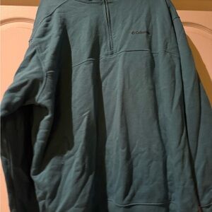 Columbia Teal Half-Zip Pullover